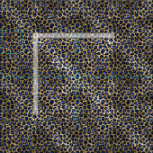 Cheetah Spots Marine en Goud Stof (Delen)