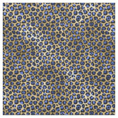 Cheetah Spots Marine en Goud Stof (Close Up)