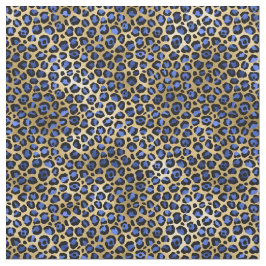 Cheetah Spots Marine en Goud Stof