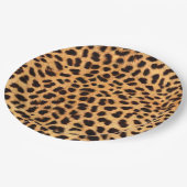 Cheetah Spots Patroon Goud Zwart ID1155 Papieren Bordje (Gekanteld)