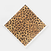 Cheetah Spots Patroon Goud Zwart ID1155 Servet (Hoek)