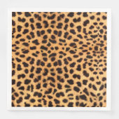 Cheetah Spots Patroon Goud Zwart ID1155 Servet (Voorkant)