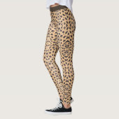 Cheetah Spots personaliseren tekst Live Wild en vr Leggings (Links)