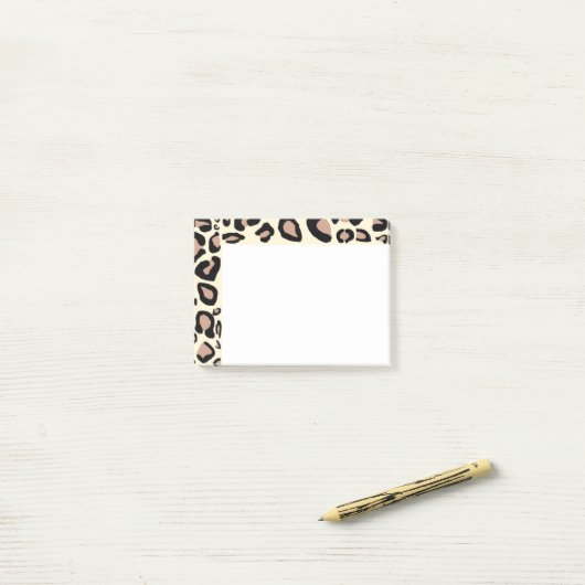 Cheetah Spots post-its Post-it® Notes (Op bureau)