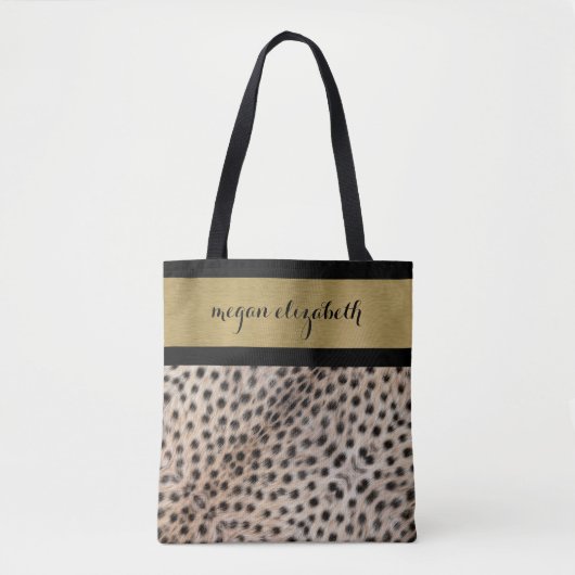 Cheetah Spots Tote Bag (Voorkant)