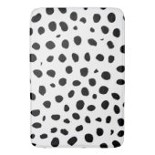 Cheetah Spots Zwart Wit Badmat (Voorkant Verticaal)