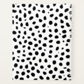 Cheetah Spots Zwart Wit Planner (Achterkant)