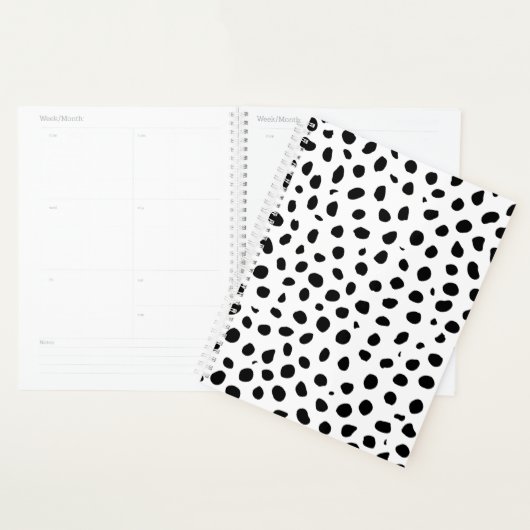 Cheetah Spots Zwart Wit Planner (Display)