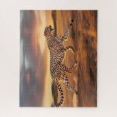 Cheetah Sprinting Legpuzzel (Verticaal)