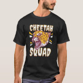 Cheetah Squad Fastest Cat Cheetah T-shirt (Voorkant)