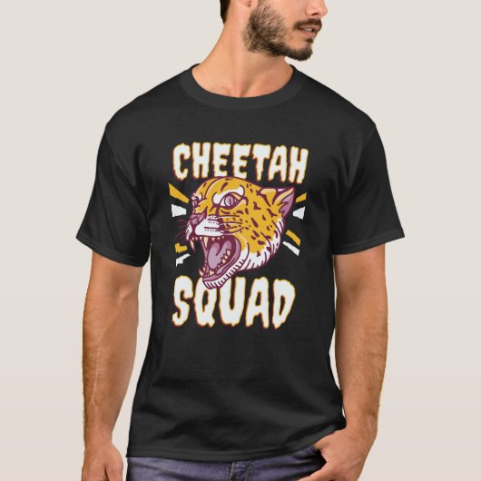 Cheetah Squad Fastest Cat Cheetah T-shirt (Voorkant)