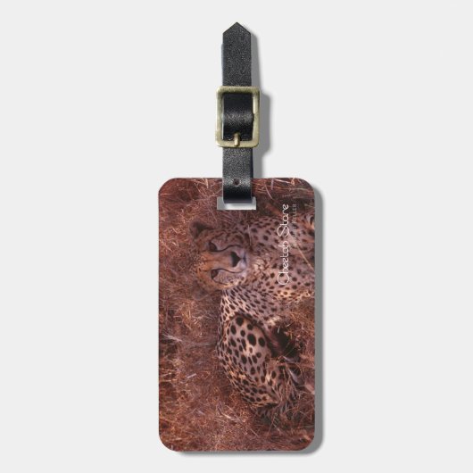 Cheetah Stare Bagagelabel (Voorkant verticaal)