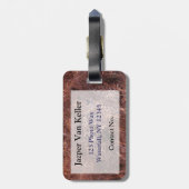 Cheetah Stare Bagagelabel (Achterkant verticaal)