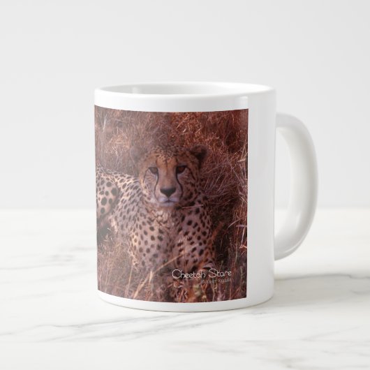 Cheetah Stare Grote Koffiekop (Voorkant rechts)