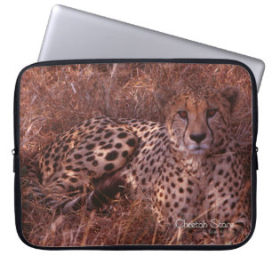Cheetah Stare Laptop Sleeve