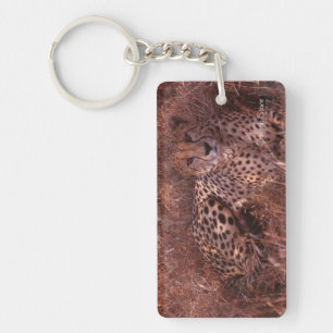 Cheetah Stare Sleutelhanger