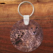Cheetah Stare Sleutelhanger (Voorkant)