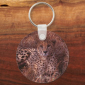 Cheetah Stare Sleutelhanger (Voorkant)