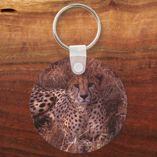 Cheetah Stare Sleutelhanger (Voorkant)