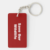 Cheetah Stare Sleutelhanger (achterkant)