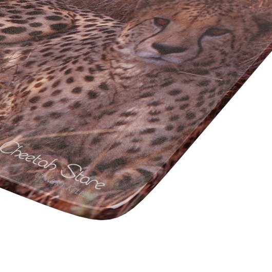 Cheetah Stare Snijplank (Hoek)