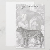 Cheetah Stationery Briefpapier (Voorkant / Achterkant)