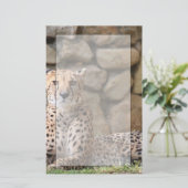 Cheetah Stationery Briefpapier (Staand voorkant)