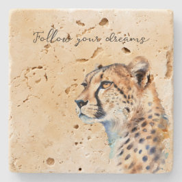 Cheetah Stenen Onderzetter