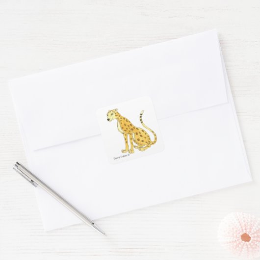 Cheetah Sticker (Envelop)