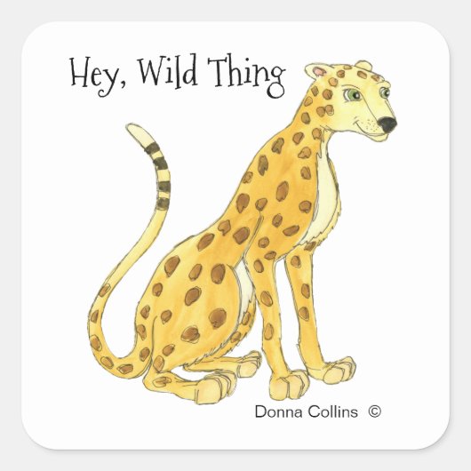 Cheetah Sticker (Voorkant)