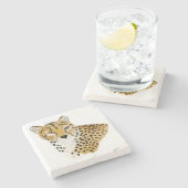 Cheetah Stone Onderzetter (Zijkant)