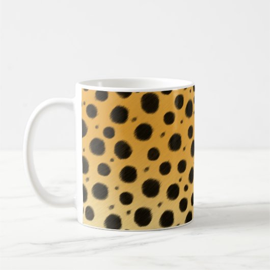 Cheetah Stripes Exotic Animal Print Koffiemok (Links)
