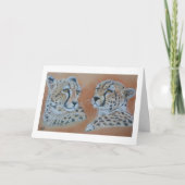 Cheetah studies Birthday Card Kaart (Voorkant)
