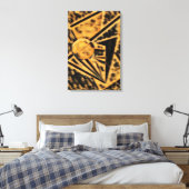 Cheetah Sunriser Canvas Afdruk (Insitu (Slaapkamer))
