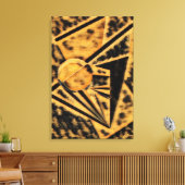 Cheetah Sunriser Canvas Afdruk (Insitu (Woonkamer))