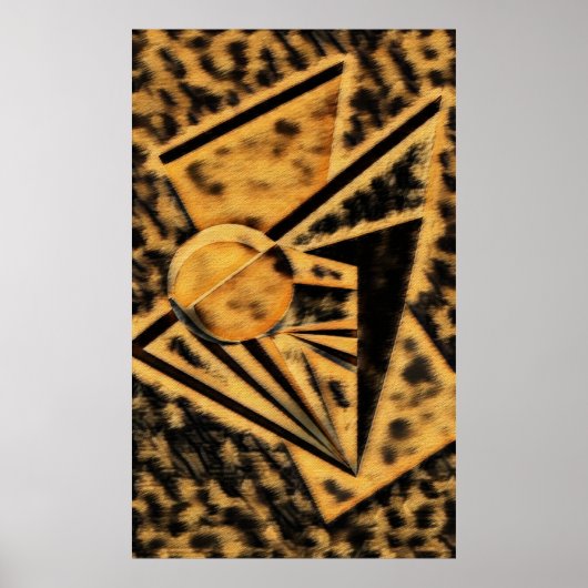 Cheetah Sunriser Poster (Voorkant)