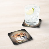 Cheetah Tear Marks Hakunamatata Bier Onderzetter (Rechterzijde)