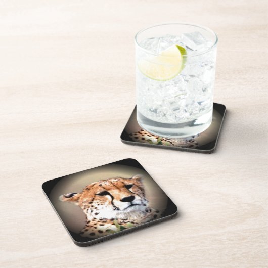 Cheetah Tear Marks Hakunamatata Bier Onderzetter (Rechterzijde)