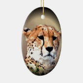 Cheetah Tear Marks Hakunamatata Keramisch Ornament (Rechts)
