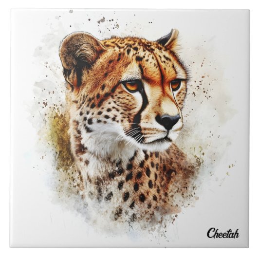 Cheetah Tegeltje (Voorkant)
