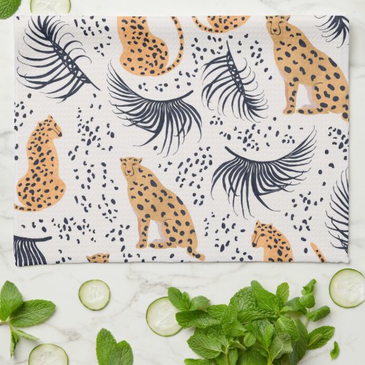 Cheetah Theedoek (Gevouwen)