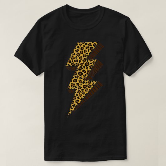 Cheetah Thunder Bolt Luipaard Lightning Bolt T-shirt (Design voorkant)