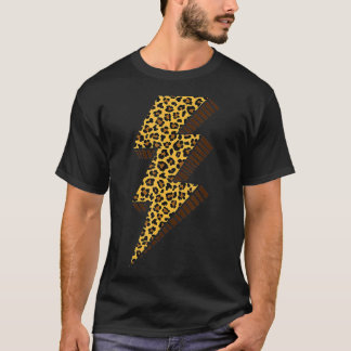 Cheetah Thunder Bolt Luipaard Lightning Bolt T-shirt