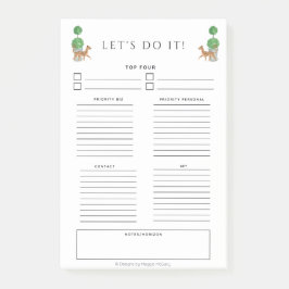 Cheetah & topiary 4 x 6 To Do notities Post-it® Notes