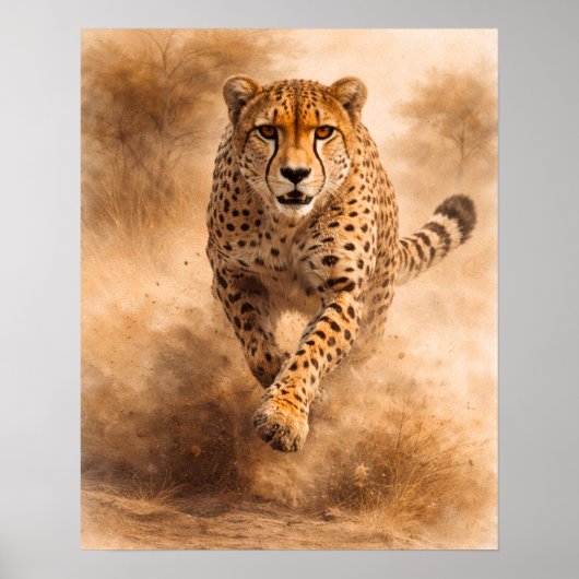 Cheetah — Unapologetic Speed Poster (Voorkant)