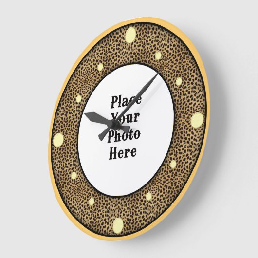 Cheetah Uw Foto Muur Klok (Hoek)