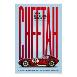 Cheetah V8 Tribute Perfect Poster