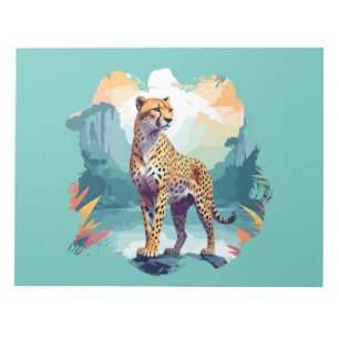 Cheetah Vector Art Animal in de majestueuze Natuur Notitieblok