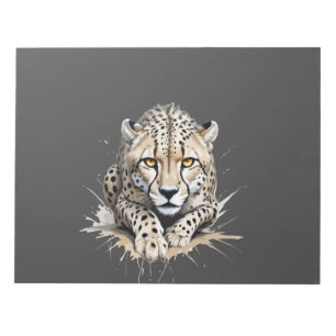 Cheetah Vector Grafische Kunst Portret Dierlijke G Notitieblok