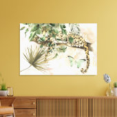 Cheetah Verbergen in Oerwoud Canvas Afdruk (Insitu (Woonkamer))